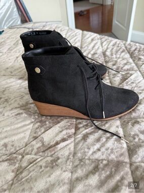 Dr. Scholl's Black Wedges Ankle Booties